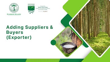 Step 4: Adding Suppliers & Buyers (Exporters)