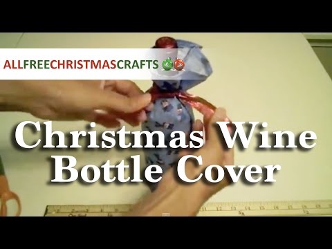 How to Make a Christmas Wine Bottle Cover