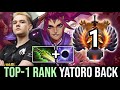 Yatoro TOP-1 RANK is BACK with 11 min BF Anti-Mage — EBlade + Mana Void COMBO