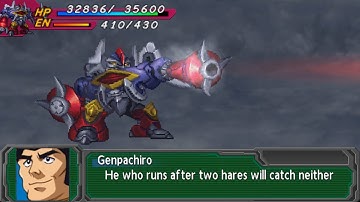 SRW A Portable - Daitetsujin Attacks