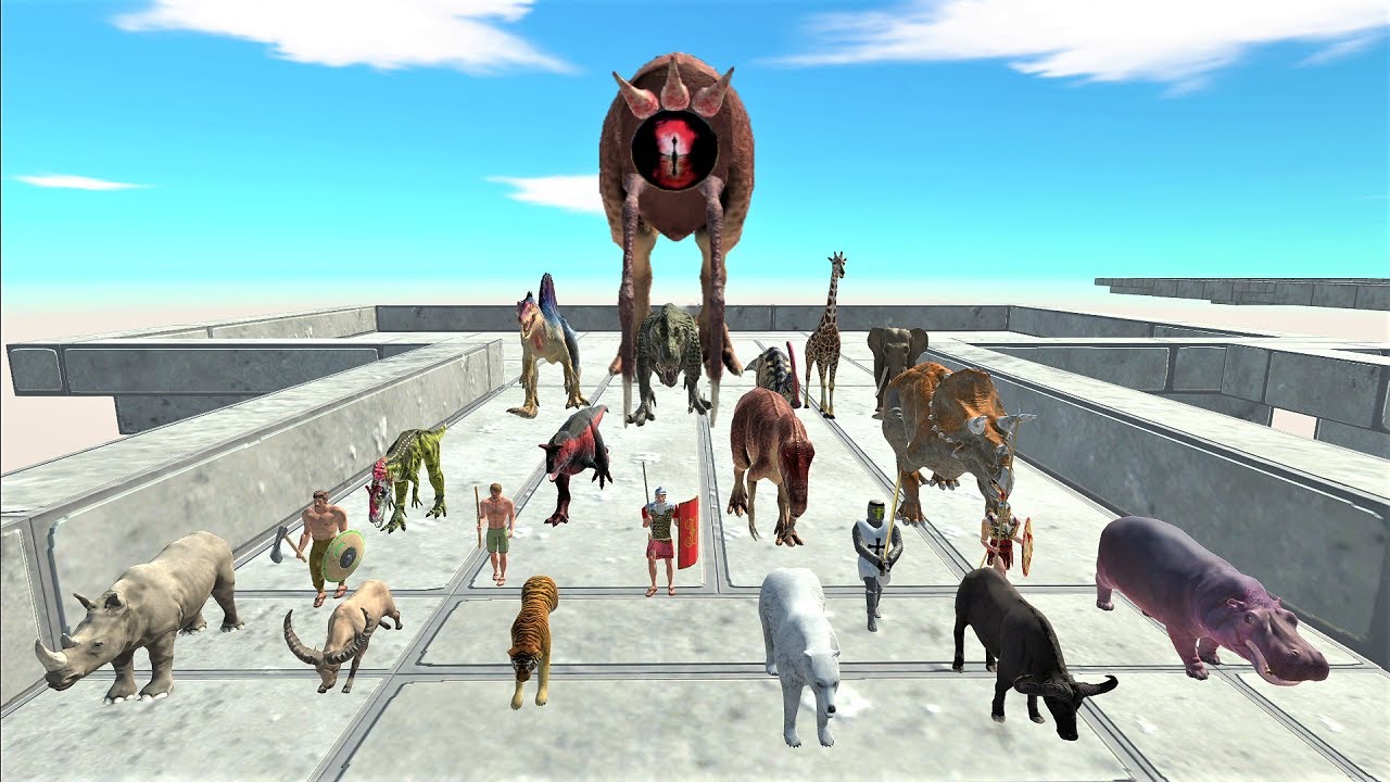 Death if touched. Escape from monsters Part 2! | Animal Revolt Battle Simulator