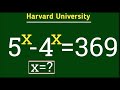 5^x-4^x=369||USA Olympiad maths question||Harvard University test||