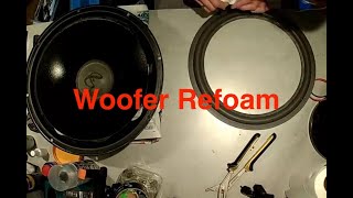 How to Refoam the Woofer of an Infinity SM152 Speaker and clean the potentiometer