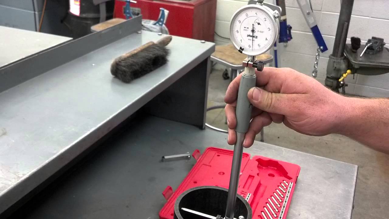 Measuring a cylinder of an engine - YouTube