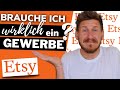 Muss ich fr etsy ein gewerbe anmelden  etsy shop erffnen 2023  etsy fr anfnger