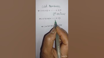 Odd Numbers #sum of odd number #reasoning #tranding #video #ytshort