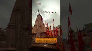 Amidst Millions Of Jih , Hindus In Stan Are Hoisting The Flag At The Hanuman Temple
