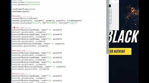 La Interfaz Grafica mas sencilla que verás de una CALCULADORA (python-tkinter)