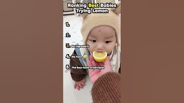Ranking Best Babies Trying Lemon 🍋
