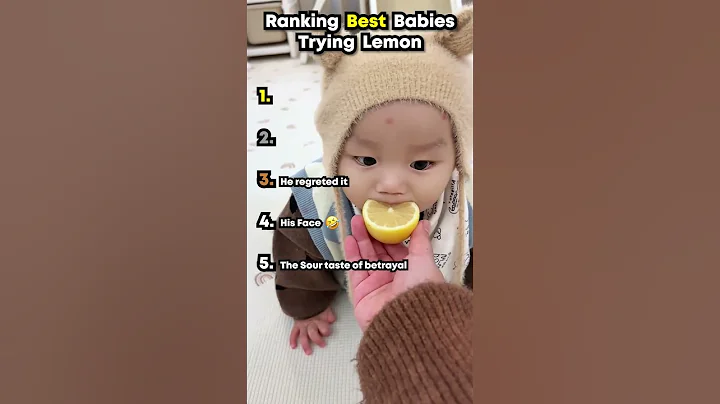 Ranking Best Babies Trying Lemon 🍋