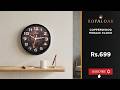 Royaloak Copperwood Mosaic Wall Cum Table Clock