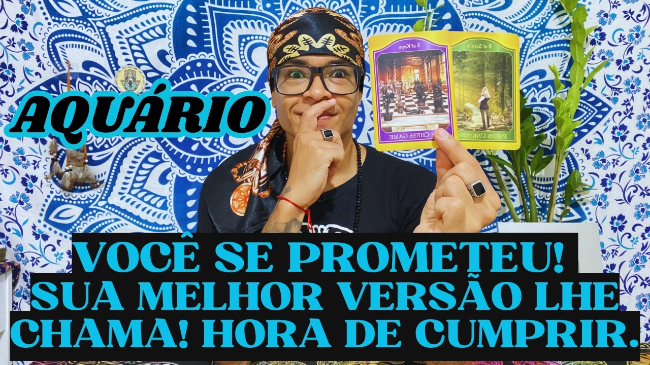 ♒️AQUÁRIO VOCÊ SE PROMETEU 🔑 SUA MELHOR VERSÃO LHE CHAMA AGORA 🔥 HORA DE CUMPRIR 🎯