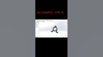 SolidWorks Örnek Çizim 61 (3D solid model example) #shorts