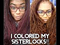 I colored my SISTERLOCKS!😳 *I do not own the rights to the music in this video*