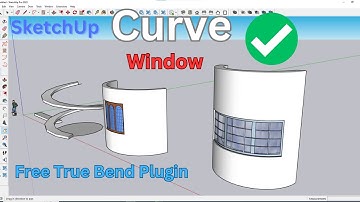 How to Cut an Opening in a Curved Wall and Bend a Window | SketchUp plugin