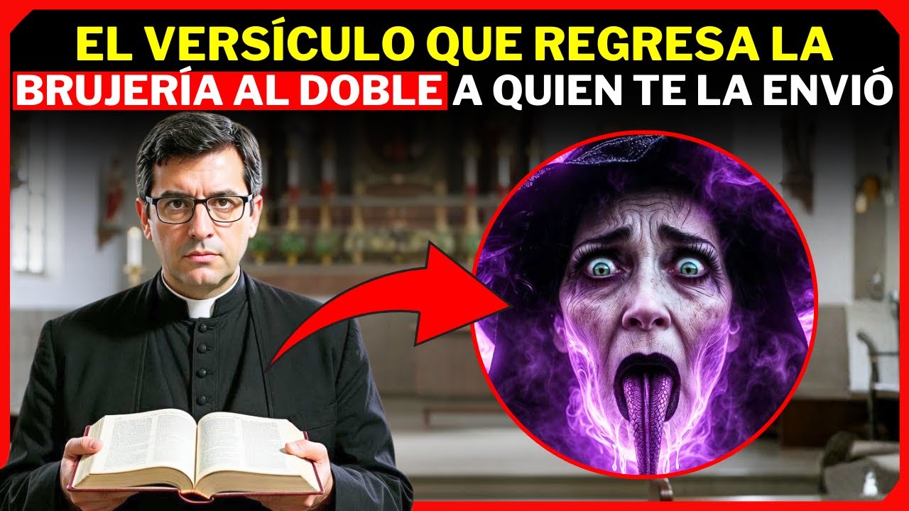 PADRE EXORCISTA REVELA: EL VERSÍCULO QUE REGRESA LA BRUJERÍA AL DOBLE A QUIEN TE LA ENVIÓ