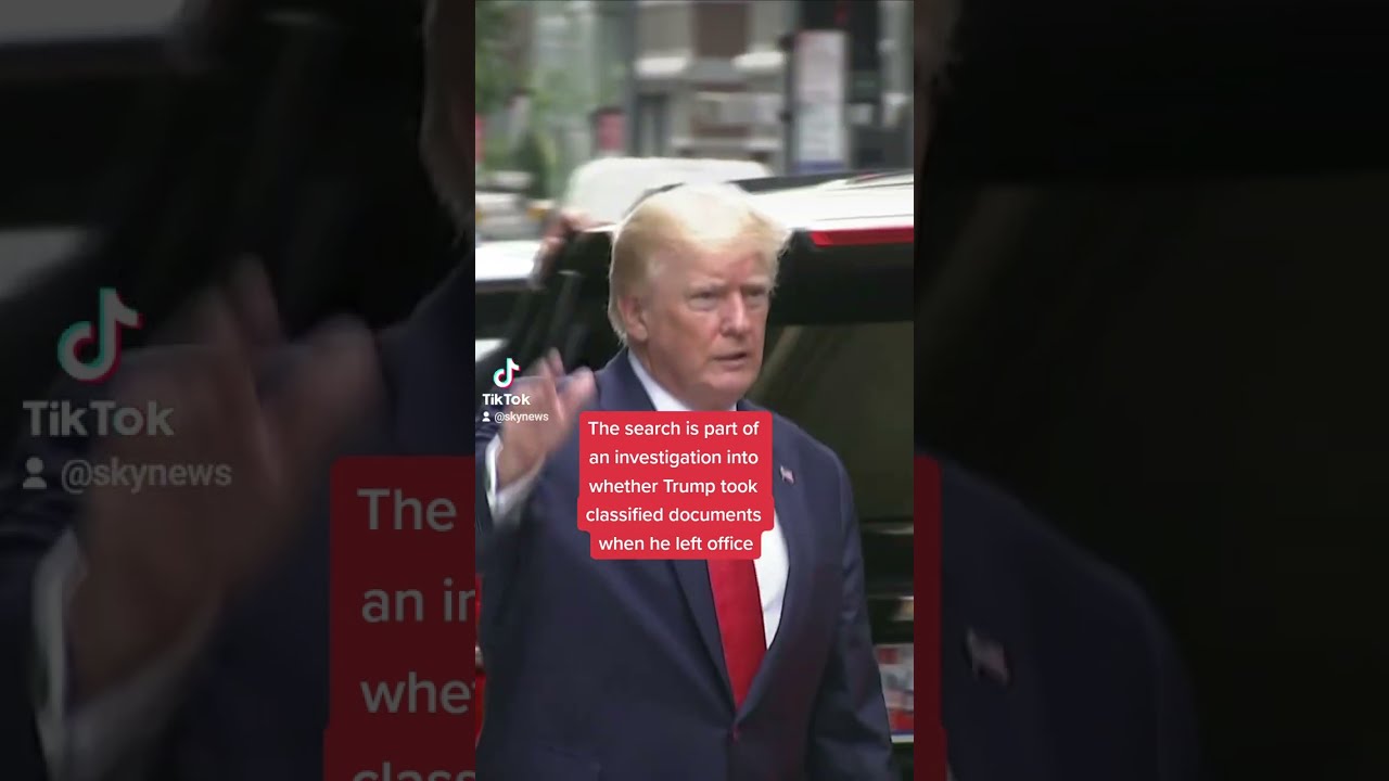 Donald Trump Leaves Tower After Florida Raid