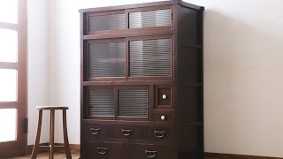 昭和レトロな食器棚の販売通販を致しております アンティーク家具 ラフジュ工房 Youtube