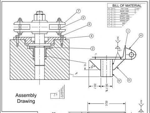 Engineering Drawings 01 | detail and assembly drawings | - YouTube