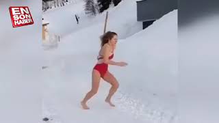 Kara Balıklama Atlayan Kızın Acıklı Hali