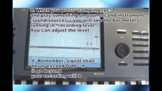 Korg Kronos Tutorial : Recording on Kronos using external sound source
