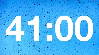 timer - 41 minute countdown with rain sound