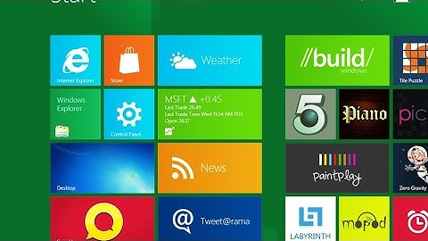 Windows 8 Developer Preview (Build 8102) - Installation and Tour