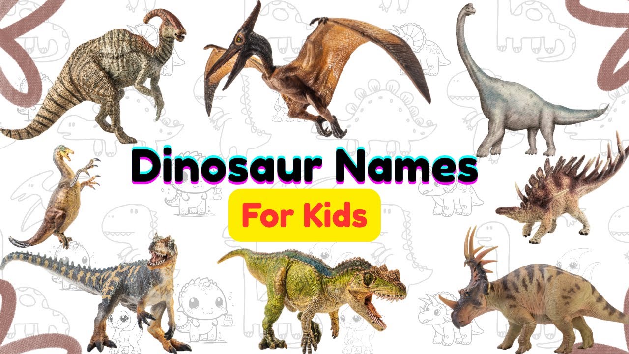 🦖 100 Dinosaur Names for Kids | Learn Dinosaurs with Fun