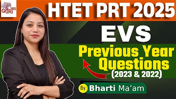 HTE EVS Marathon Class 2025 | HTET EVS Previous Year Question (2023 & 2022) by Bharti Mam
