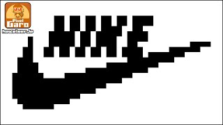 ドット絵 ナイキのロゴを描いてみた Pixel Art Nike S Logo Youtube