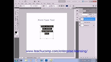 Photoshop CS6 Tutorial Selecting Text Adobe Training