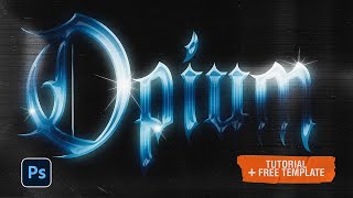 Photoshop TEXT Effect Chrome Tutorial (+ FREE TEMPLATE)