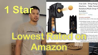 Buying the Lowest Rated Ping Pong Robot on Amazon, 1 Star Amazon Products