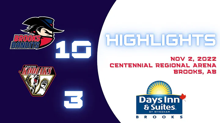 HIGHLIGHTS: Brooks Bandits 10 vs. Camrose Kodiaks 3