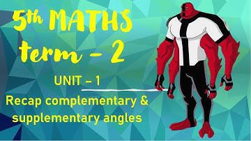 5th maths // term-2 //unit - 1 // P-1 Complementary & Supplementary angle // Fractals // #mathsinall