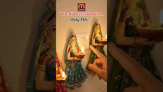 🪔 Meesho Diwali Decoration Haul 😍 Rajasthani Lady Wall Hanging Set of 10 Only ₹186/- ✨ #Shorts