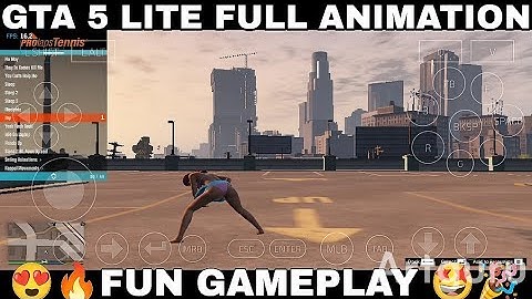 Winlator 10.1 GTA 5 LITE FULL ANIMATION FUN GAMEPLAY SNAPDRAGON 6S GEN 3 PC EMULATOR ANDROID 