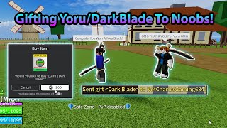 ✓Blox Fruits✓] Dark Blade ( 1200 Robux ), Need to be in Sea 1 + Cheap +  Pay throught Gift in Game