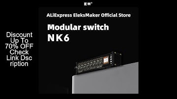 EleksMaker?USB switch, NK6,independent control, button switch, retro gold plating, table setting, se