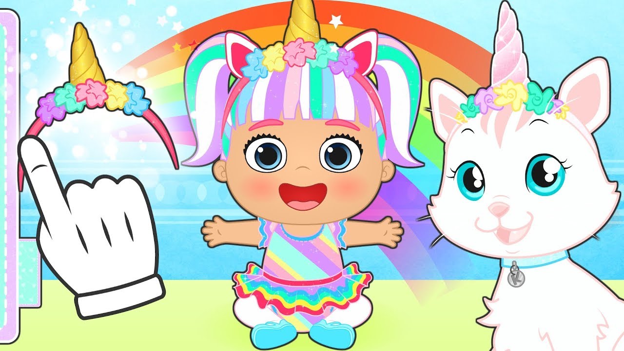 BEBE LILY y la gatita KIRA se transforman en unicornio ???? Dibujos animados  educativos - YouTube