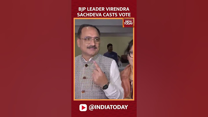 Delhi BJP President Virendra Sachdeva Casts His Vote | Delhi Elections 2025 | #shorts #delhielection