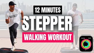 12 Min Stepper Workout | Fun Step Walk Exercise | 1600 steps