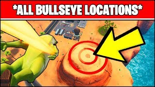 LAND ON DIFFERENT BULLSEYES LOCATIONS (Fortnite Season 10 Week 9 BULLSEYE Challenge Locations)