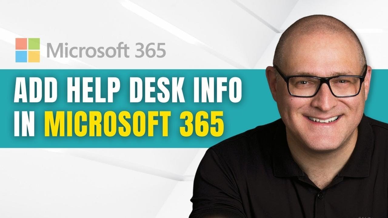 How To Add Company Helpdesk Information To A Microsoft 365 Bar YouTube How To Add Company Helpdesk Information To A Microsoft 365 Bar YouTube