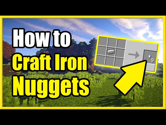 How to Craft Iron Nuggets in Minecraft Survival (Recipe Tutorial) 