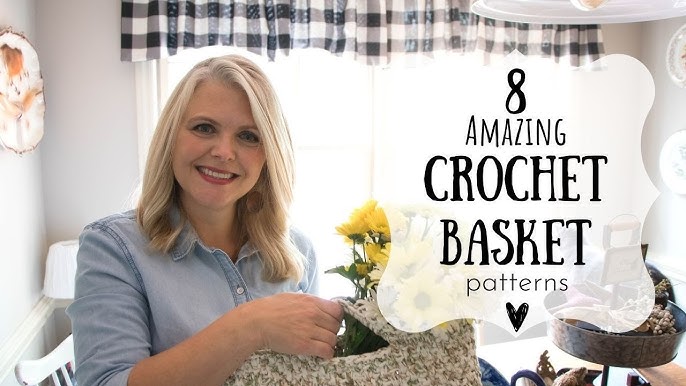 Chunky Round Crochet Basket Tutorial For Beginners [Starlight Basket] 