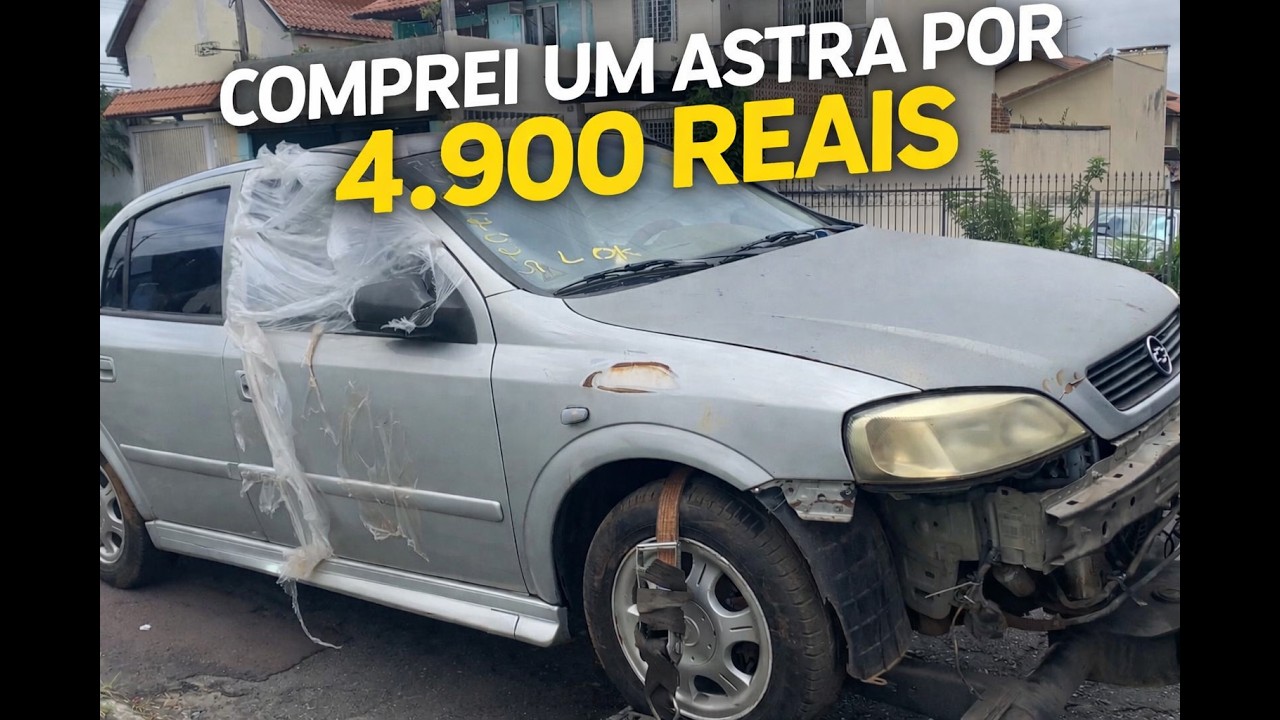 COMPREI UM ASTRA NO LEILAO POR 4.900 REAIS! *nova açao*