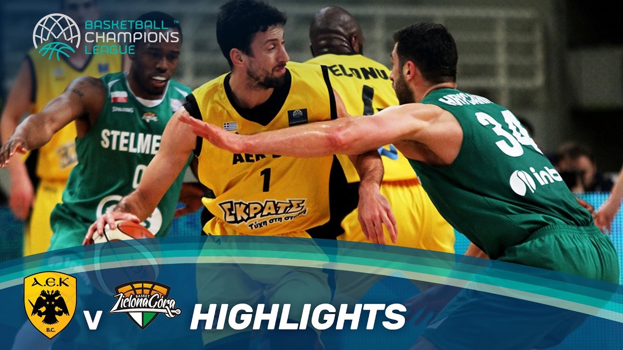 AEK v Stelmet Zielona Gora Highlights Basketball Champions League