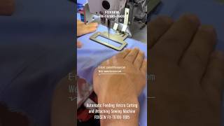 Automatic Feeding Velcro Cutting and Attaching Sewing Machine