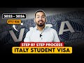 ITALY STUDENT VISA 2023 ! STEP BY STEP PROCESS